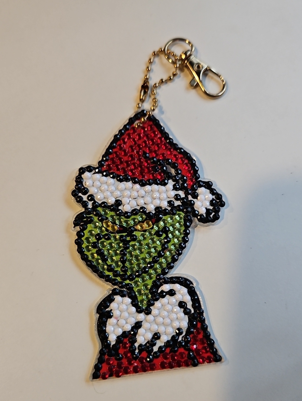 Grinch Sealed‎ Diamond Art Bag Charm Ornament Key Chain
